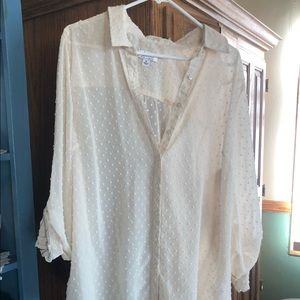 Cream blouse